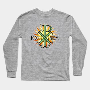 Christ Victorious Green Long Sleeve T-Shirt